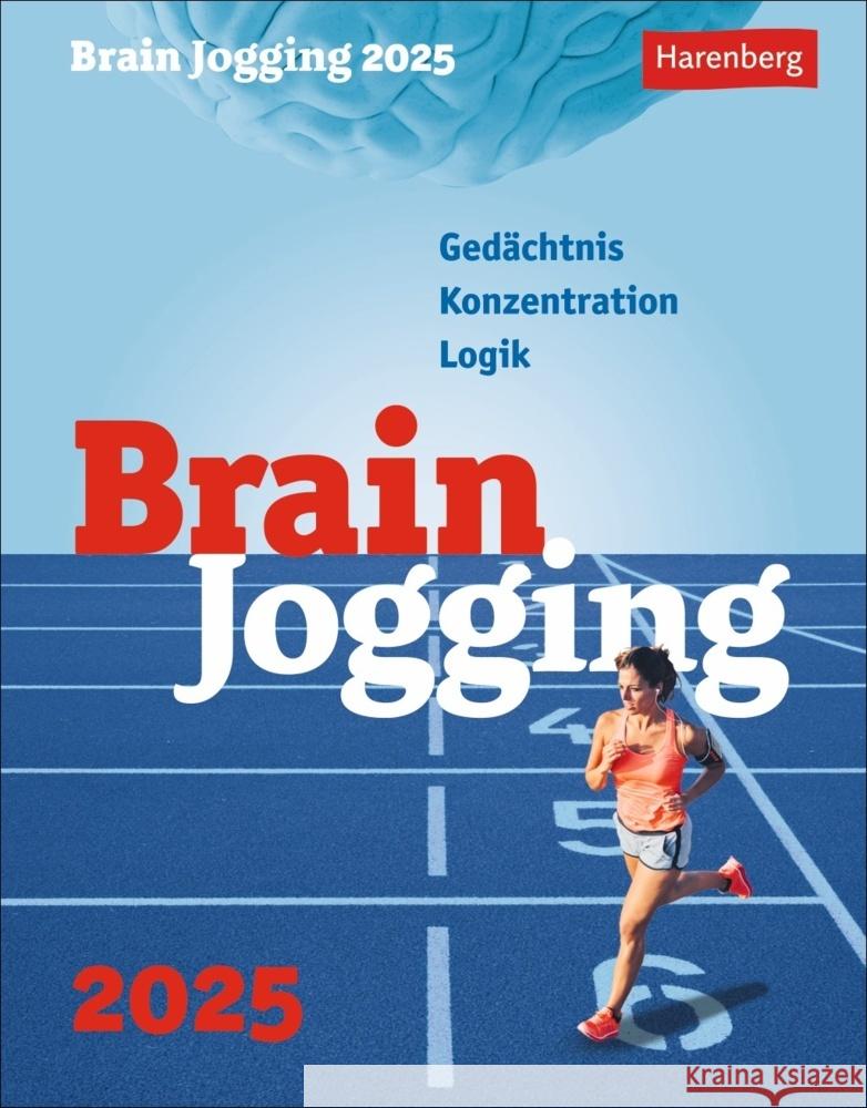 Brain Jogging Tagesabreißkalender 2025 - Gedächtnis, Konzentration, Logik  9783840033254 Harenberg - książka