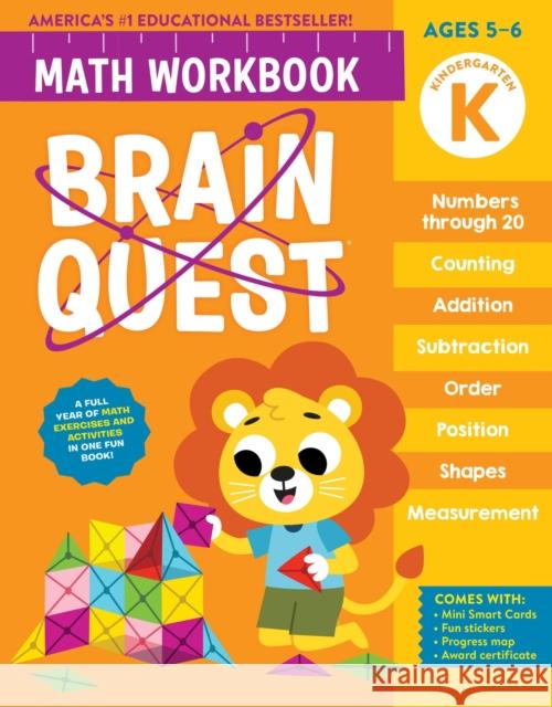 Brain Quest Math Workbook: Kindergarten Workman Publishing 9781523524211 Workman Publishing - książka