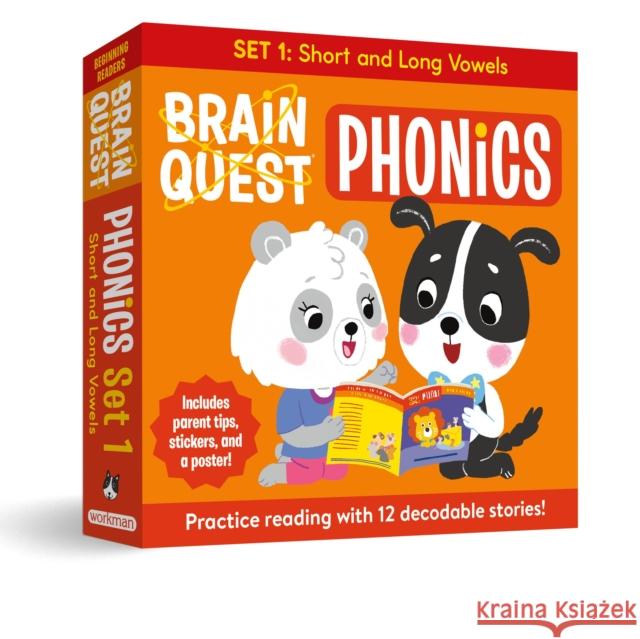 Brain Quest Phonics Readers: Set 1: 12 Decodable Readers: Short and Long Vowels Workman Publishing 9781523530441 Workman Publishing - książka