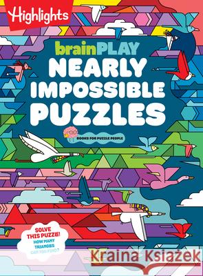 Brainplay Nearly Impossible Puzzles Highlights 9781639622900 Highlights Press - książka