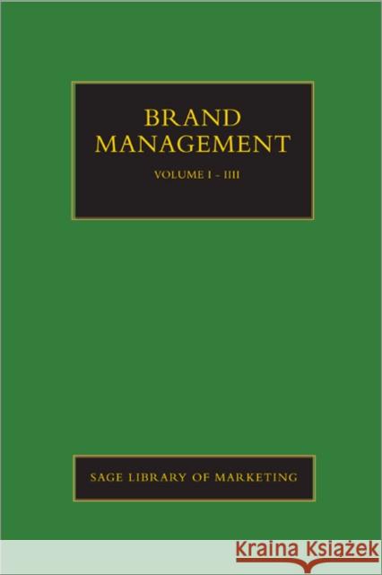 Brand Management Francesca Dall'olm 9781848602083 Sage Publications (CA) - książka