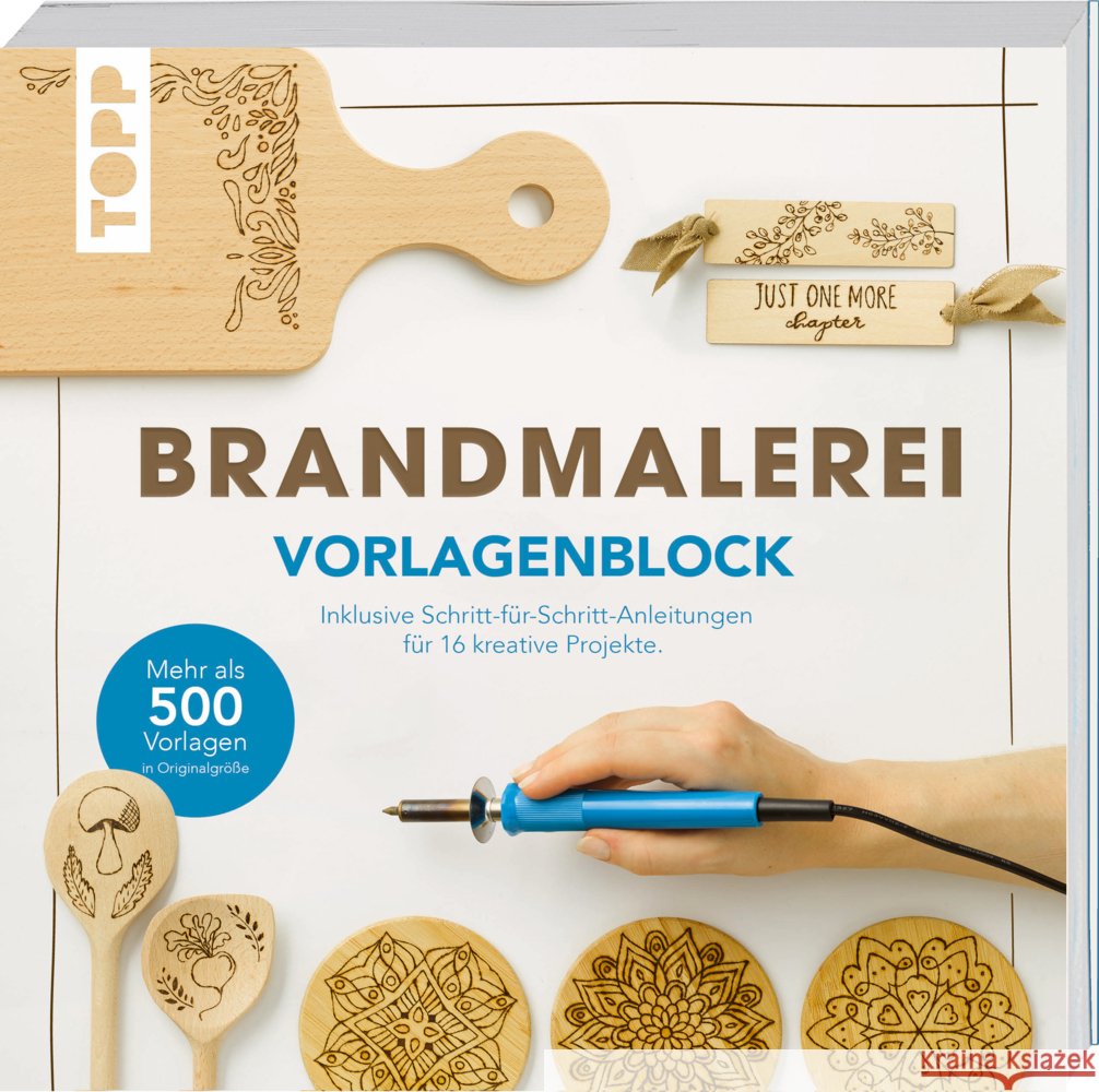 Brandmalerei. Vorlagenblock. Mehr als 500 Vorlagen in Originalgröße. frechverlag, Hörnecke, Alice, Herzog, Alice 9783735852649 Frech - książka