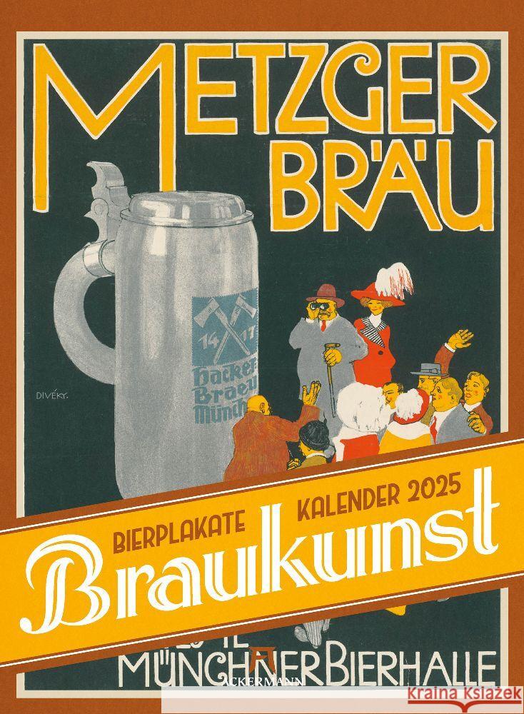 Braukunst Bierplakate Kalender 2025 Ackermann Kunstverlag 9783838425610 Ackermann Kunstverlag - książka