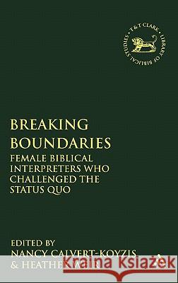 Breaking Boundaries Calvert-Koyzis, Nancy 9780567595034  - książka
