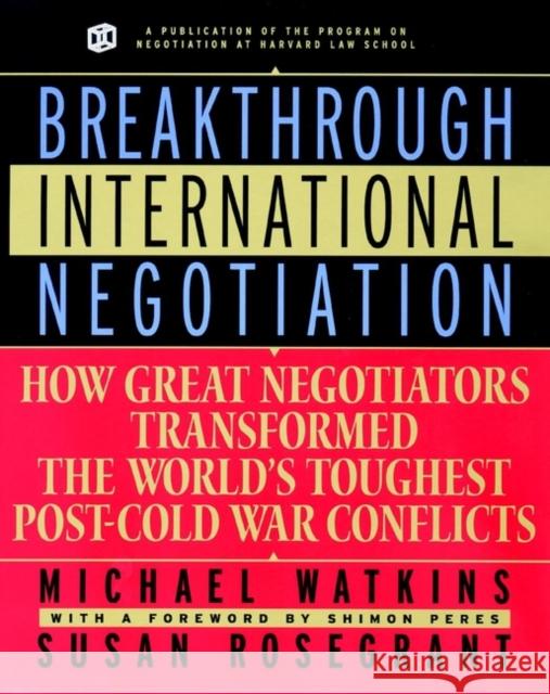 Breakthrough International Neg Watkins, Michael 9780787957438 Jossey-Bass - książka