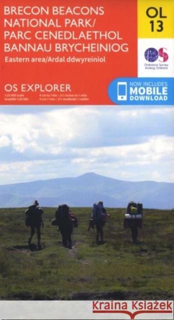 Brecon Beacons National Park / Parc Cenedlaethol Bannau Brycheiniog - Eastern Area / Ardal Ddwyreiniol Ordnance Survey 9780319242520 Ordnance Survey - książka
