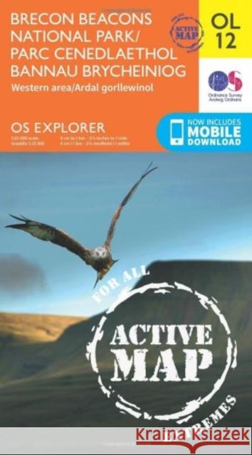Brecon Beacons National Park / Parc Cenedlaethol Bannau Brycheiniog - Western Area / Ardal Gorllewinol Ordnance Survey 9780319469309 Ordnance Survey - książka