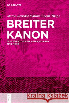 BreiterKanon Marius Reisener Martina Wernli 9783111323596 de Gruyter - książka