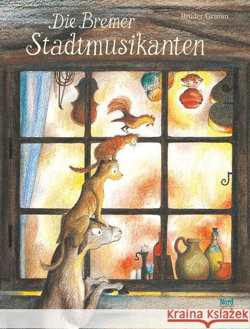 Bremer Stadtmusikanten Bernadette Grimm, Jacob Grimm, Wilhelm 9783314018077 Nord-Süd-Verlag - książka
