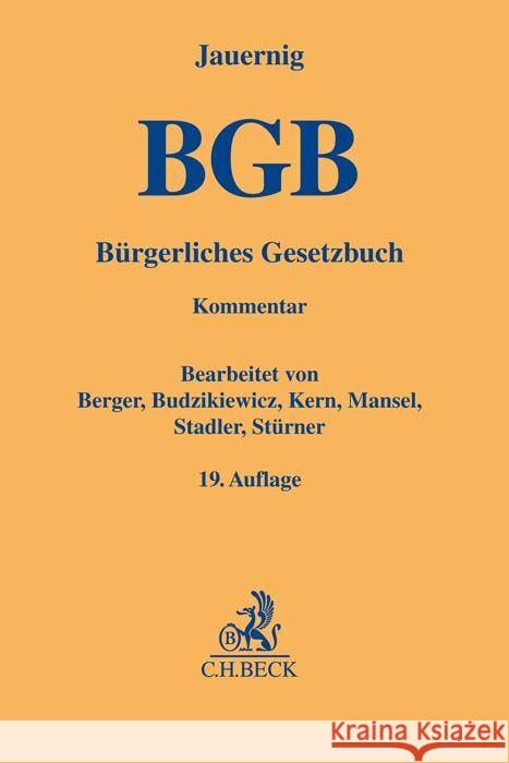 Bürgerliches Gesetzbuch  9783406799228 Beck Juristischer Verlag - książka