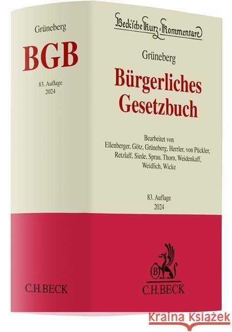 Bürgerliches Gesetzbuch  9783406804700 Beck Juristischer Verlag - książka