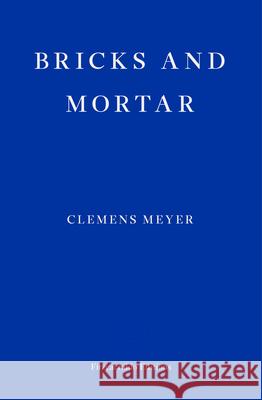 Bricks and Mortar Meyer, Clemens 9781910695197 Fitzcarraldo Editions - książka