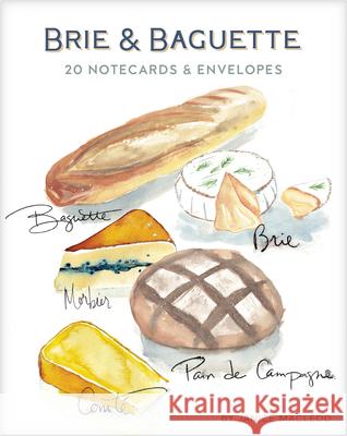 Brie & Baguette Notes: 20 Notecards & Envelopes Janice MacLeod 9781797238333 Chronicle Books - książka