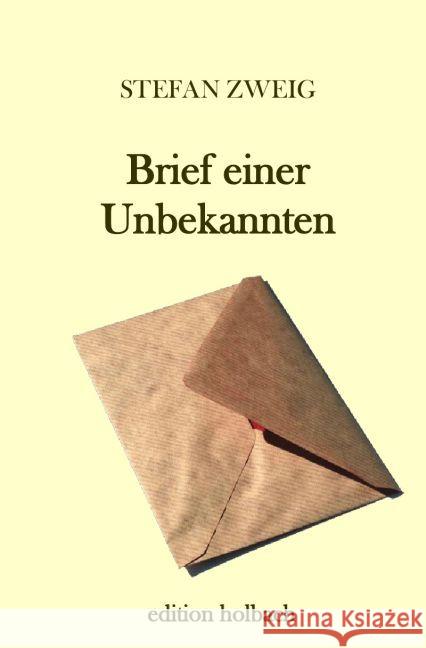 Brief einer Unbekannten Zweig, Stefan 9783745051643 epubli - książka