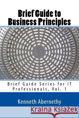 Brief Guide to Business Principles: Brief Guide Series for IT Professionals, Vol. 1 Peterson Jr, Kenneth D. 9781523300273 Createspace Independent Publishing Platform - książka