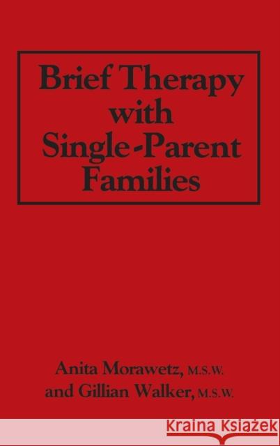 Brief Therapy with Single-Parent Families Morawetz, Anita 9780876303504 Brunner/Mazel Publisher - książka
