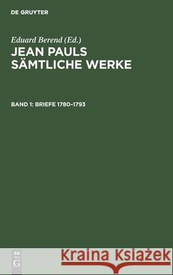 Briefe 1780-1793 No Contributor 9783112539835 de Gruyter - książka