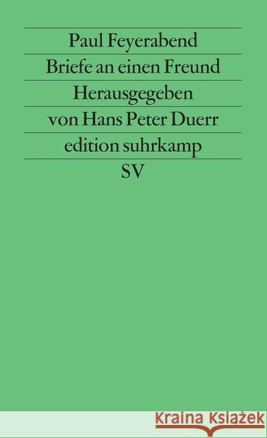 Briefe an einen Freund Feyerabend, Paul K. 9783518119464 Suhrkamp - książka