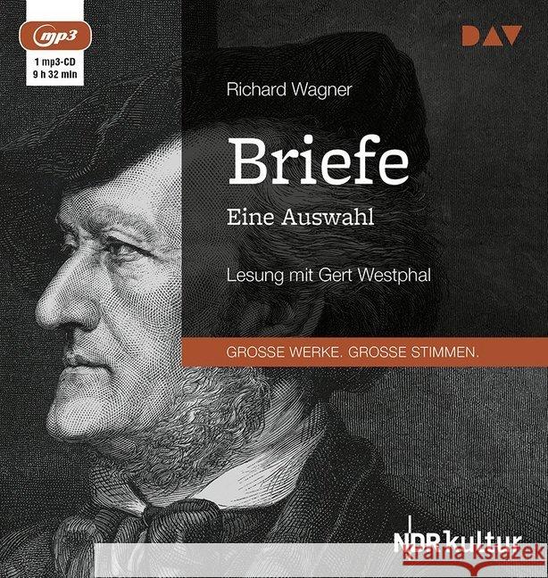 Briefe. Eine Auswahl, 1 MP3-CD : Lesung mit Gert Westphal Wagner, Richard 9783742409294 Der Audio Verlag, DAV - książka