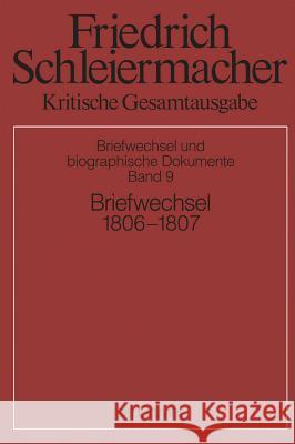 Briefwechsel 1806-1807 : (Briefe 2173-2597)  9783110252460 De Gruyter - książka