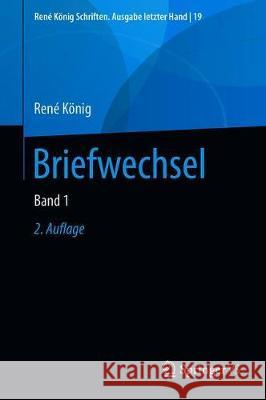 Briefwechsel: Band 1 König, René 9783658282226 Springer vs - książka