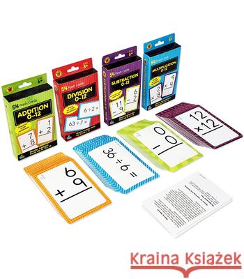 Brighter Child Math Flash Card Set - 4 Sets of Cards Brighter Child 9781483860060 Brighter Child - książka