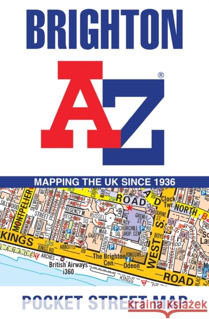 Brighton A-Z Pocket Street Map A-Z maps 9780008657376 HarperCollins Publishers - książka