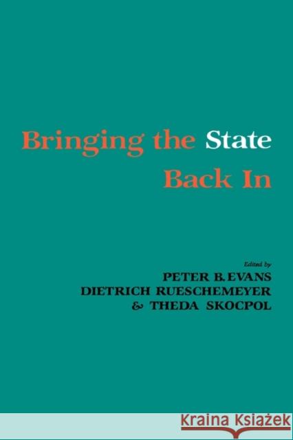 Bringing the State Back in Evans, Peter B. 9780521307864 Cambridge University Press - książka