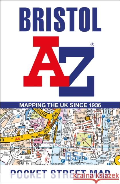 Bristol A-Z Pocket Street Map A-Z maps 9780008560478 HarperCollins Publishers - książka