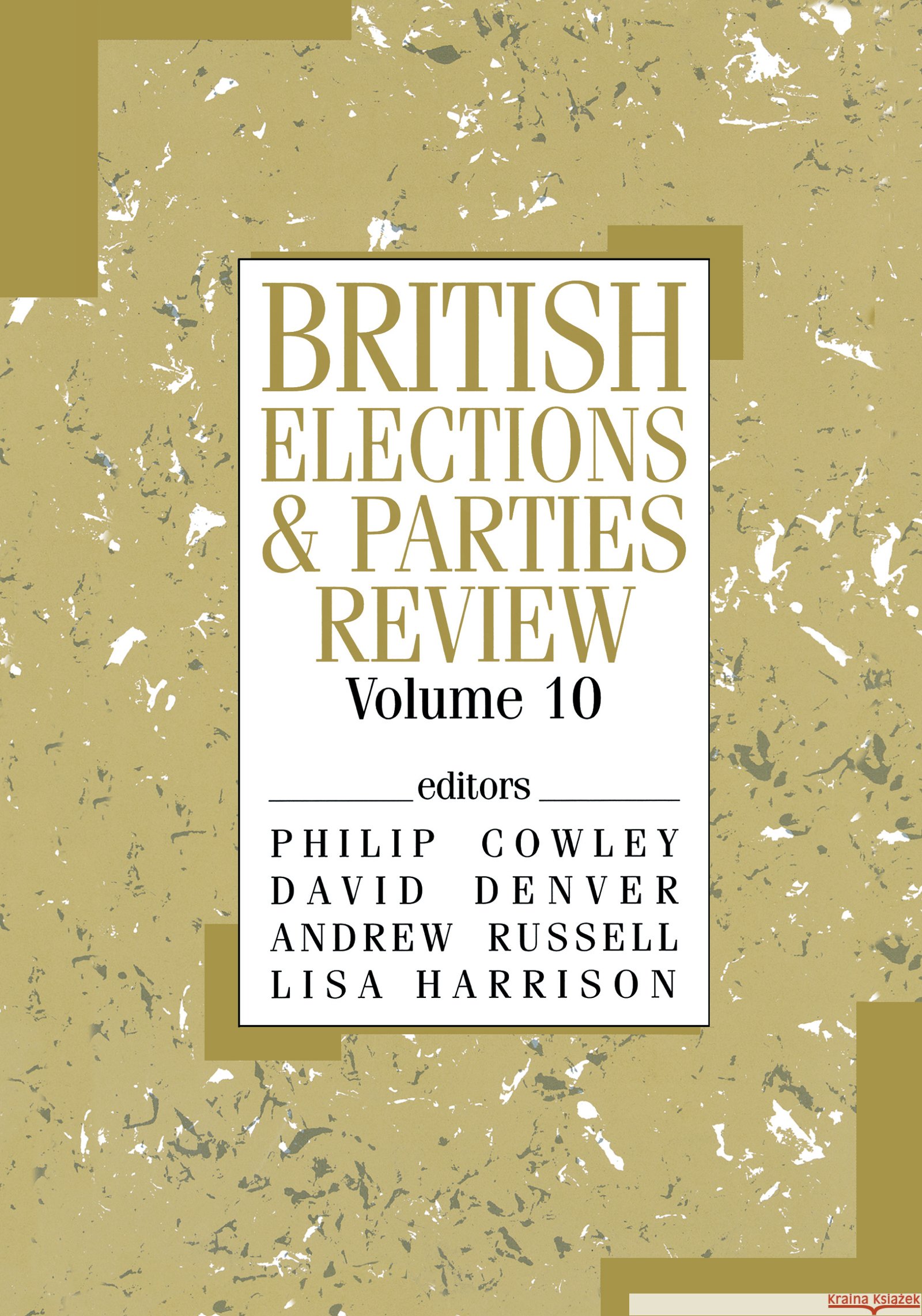 British Elections & Parties Review Philip Cowley David Denver Andrew Russell 9780714650968 Taylor & Francis - książka