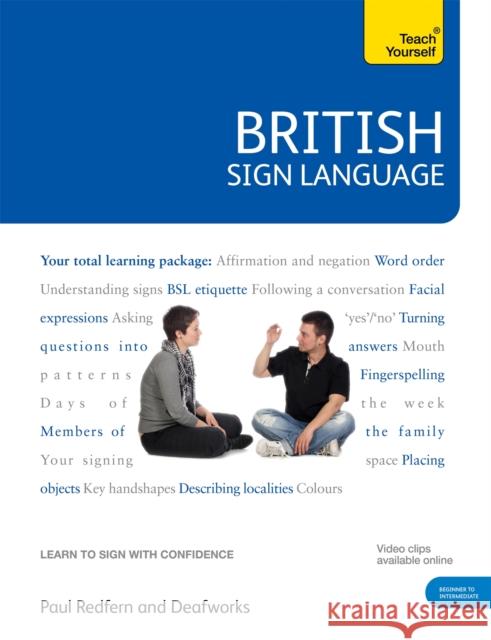 British Sign Language: Teach Yourself: Book Paul Redfern 9780340991329 John Murray Press - książka