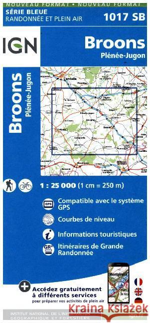 Broons / Plenee-Jugon: 2016  9782758535225 Institut Geographique National - książka