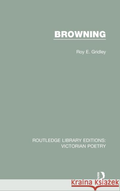 Browning Roy E. Gridley   9781138670921 Taylor and Francis - książka