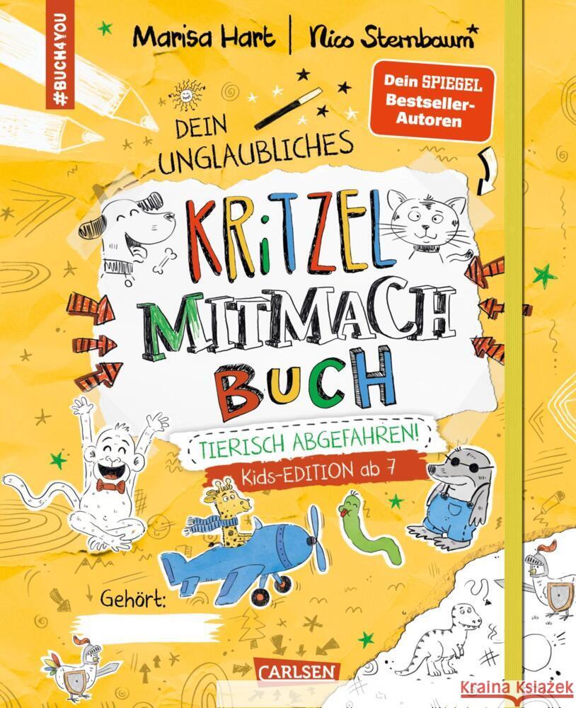 #buch4you: Dein Kritzel-Mitmach-Buch Hart, Marisa 9783551192233 Carlsen - książka