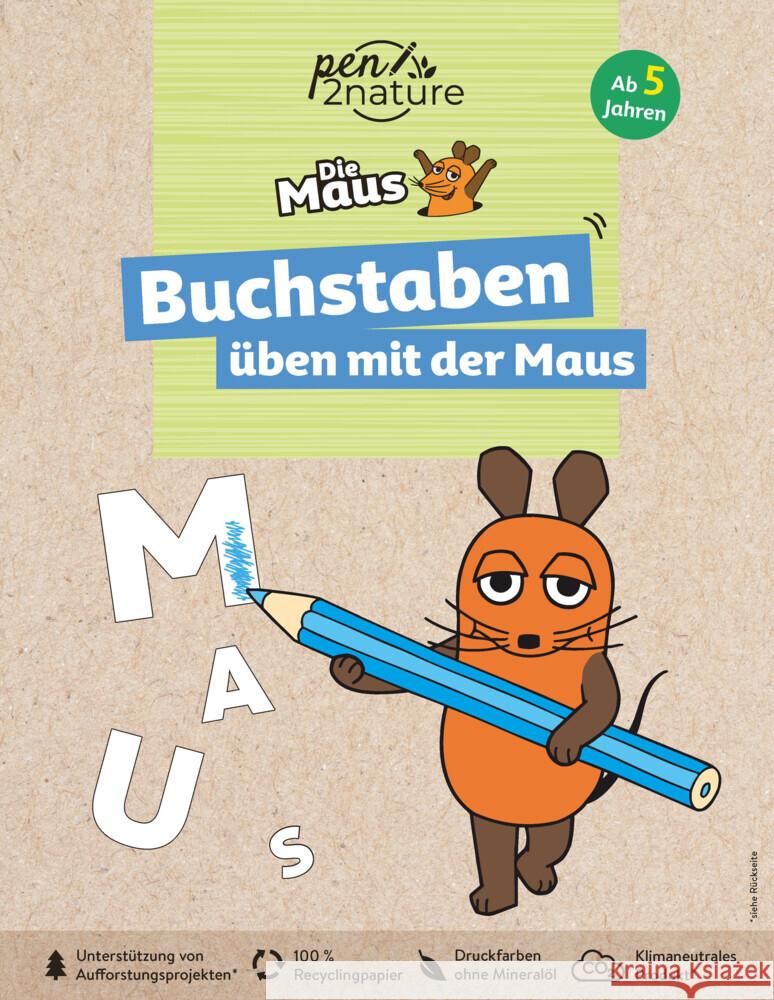 Buchstaben üben mit der Maus pen2nature 9783987640445 Good Life Books & Media GmbH - książka