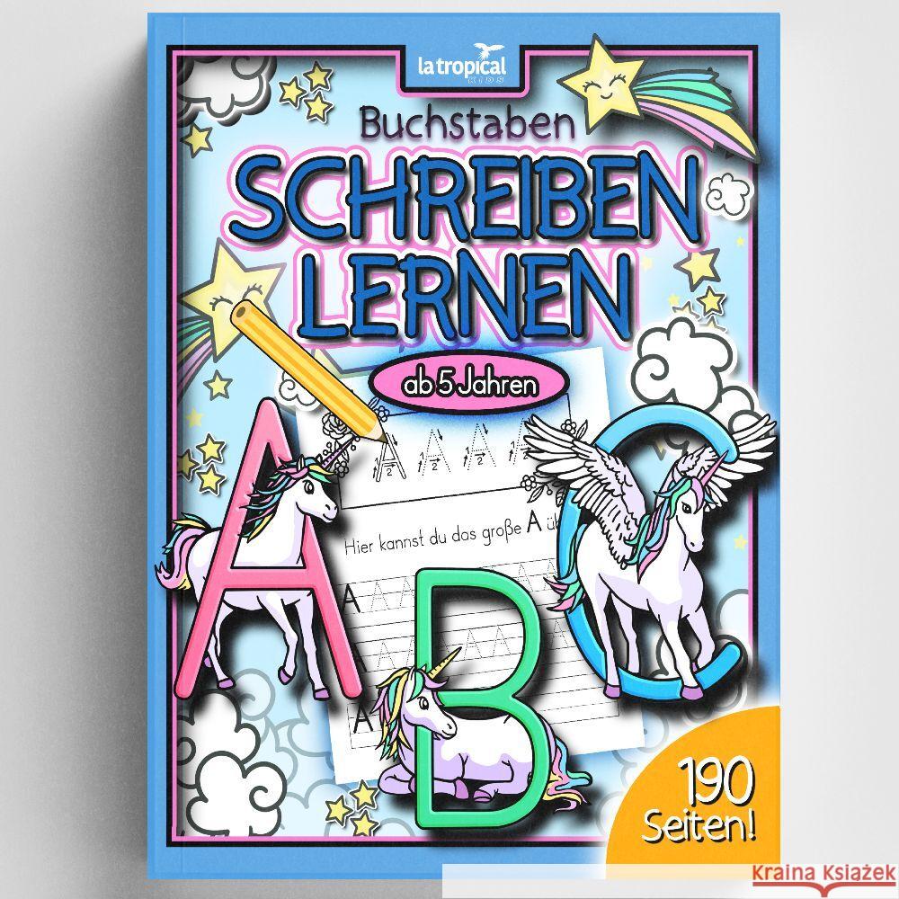 Buchstaben schreiben lernen ab 5 Jahren Ludwig, David 9783969080474 La Tropical Publishing - książka