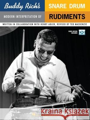 Buddy Rich's Modern Interpretation of Snare Drum Rudiments: Book/Online Video [With DVD] MacKenzie, Ted 9780825634659 Amsco Music - książka