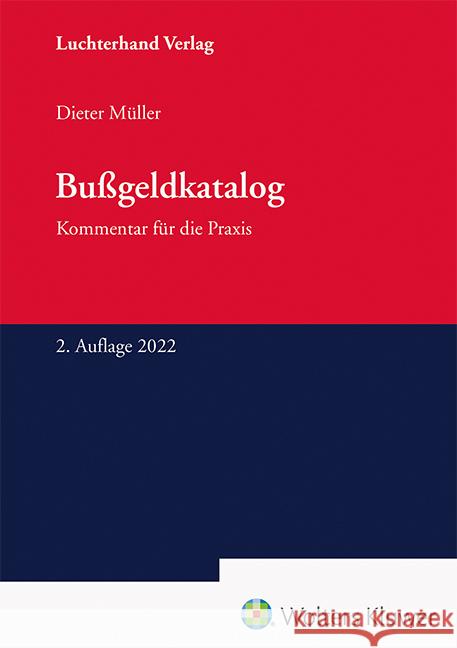 Bußgeldkatalog Müller, Dieter 9783472096801 Luchterhand - książka