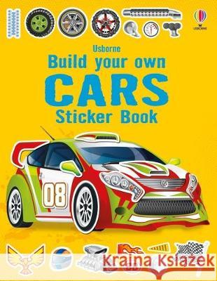 Build Your Own Cars Sticker Book Simon Tudhope John Shirley 9781805070023 Usborne Books - książka