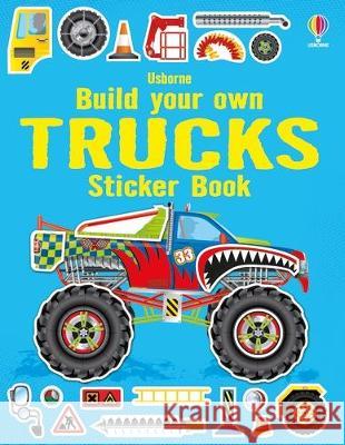 Build Your Own Trucks Sticker Book Simon Tudhope John Shirley 9781805070054 Usborne Books - książka