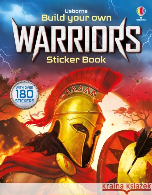 Build Your Own Warriors Sticker Book Simon Tudhope 9781835407356 Usborne Publishing Ltd - książka