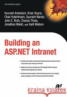 Building an ASP.NET Intranet Kourosh Ardestani 9781590592564 APress - książka