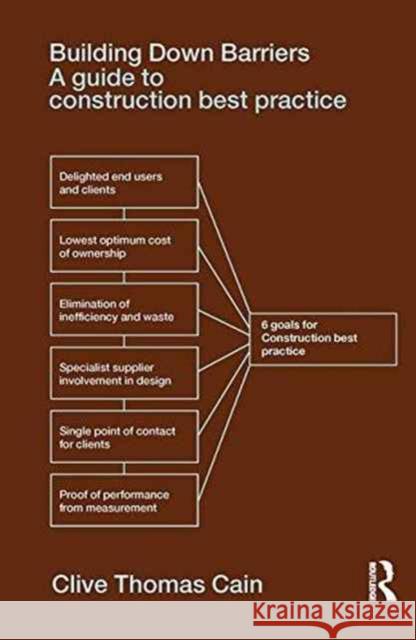 Building Down Barriers: A Guide to Construction Best Practice Clive Thomas Cain 9781138160873 Routledge - książka