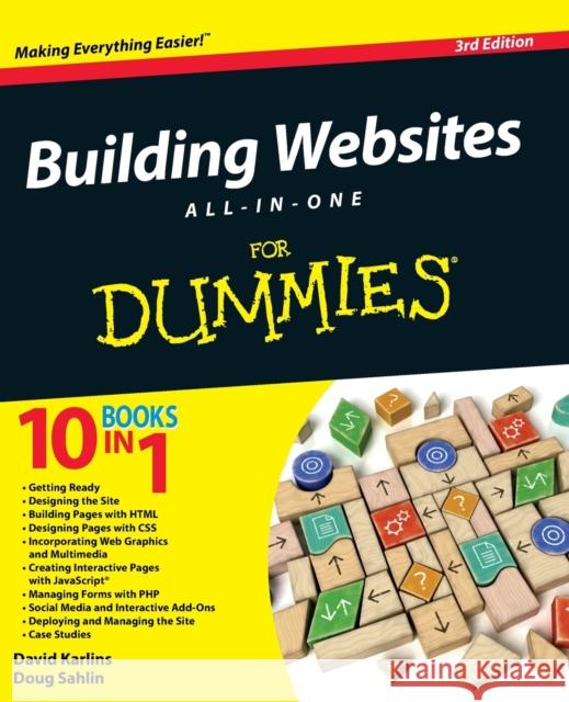 Building Websites All-in-One For Dummies Doug (Lakeland, FL, Web and graphic designer) Sahlin 9781118270035 John Wiley & Sons Inc - książka