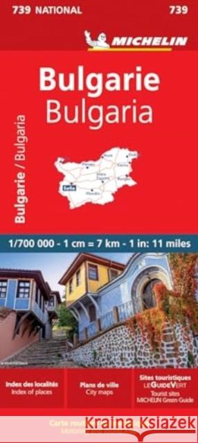 Bulgaria - Michelin National Map 739 Michelin 9782067173767 Michelin Editions des Voyages - książka