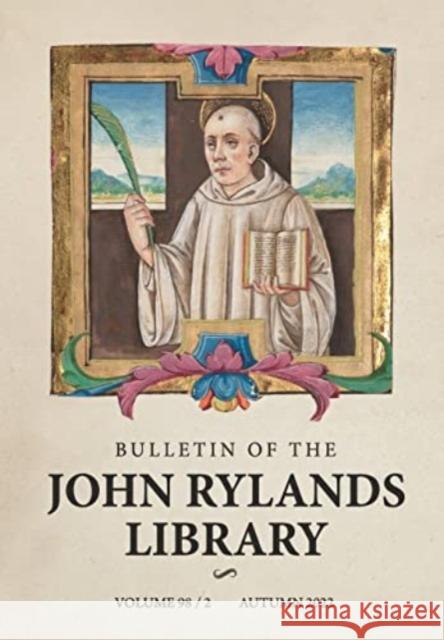 Bulletin of the John Rylands Library 98/2 Stephen Mossman Cordelia Warr  9781526170613 Manchester University Press - książka