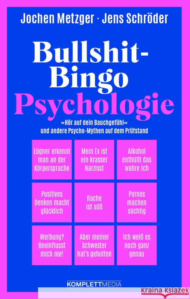 Bullshit-Bingo Psychologie Metzger, Jochen, Schröder, Jens 9783831206520 Komplett Media - książka