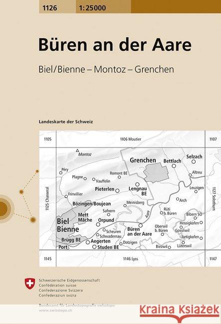 Buren an der Aare: 2019  9783302011264 Swisstopo, Switzerland - książka