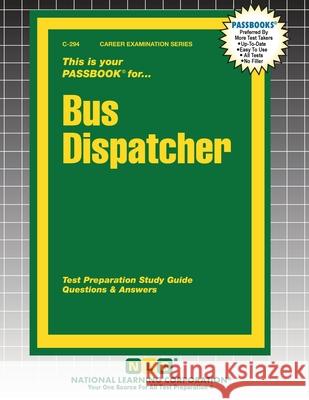 Bus Dispatcher Passbooks 9781799302940 National Learning Corp - książka