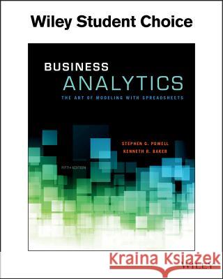 Business Analytics Kenneth R. (Dartmouth College, Hanover, NH) Baker 9781119298427 John Wiley & Sons Inc - książka